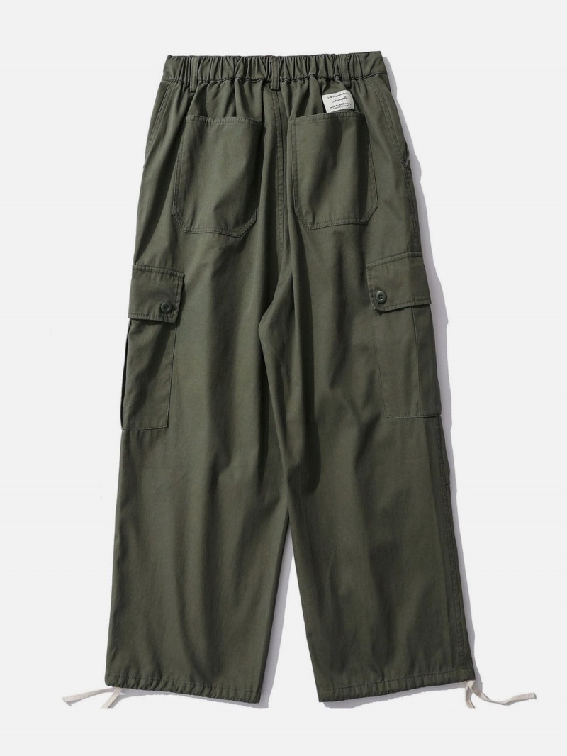 Pantalon Aelfric Eden Multiple Pockets Cargo Vert | EDH-92260196